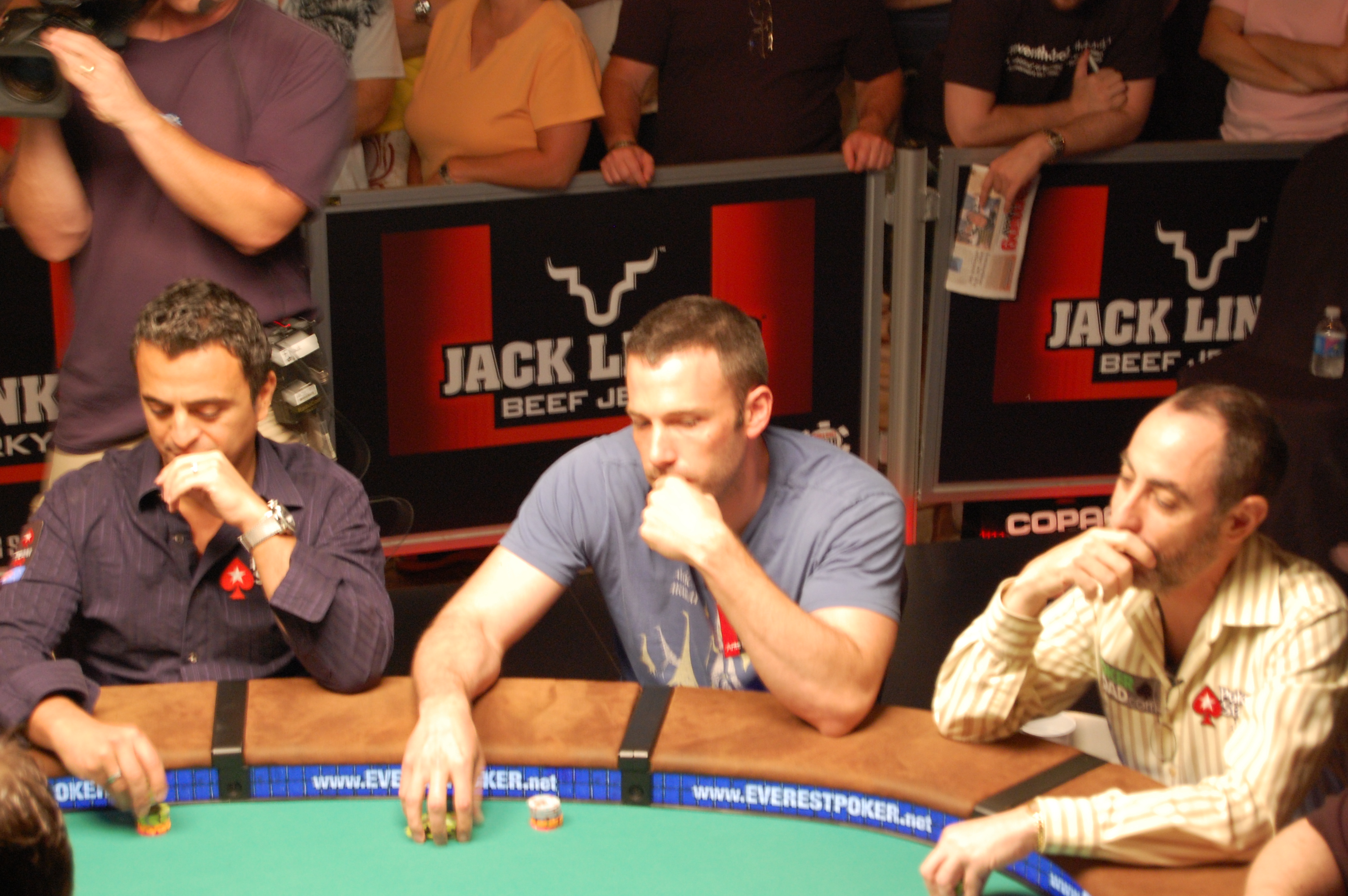 Ben Affleck gambling in a casino